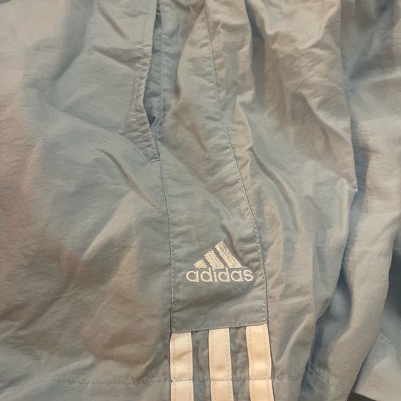 Adidas Light Blue Athletic Shorts - Picture 4 of 5